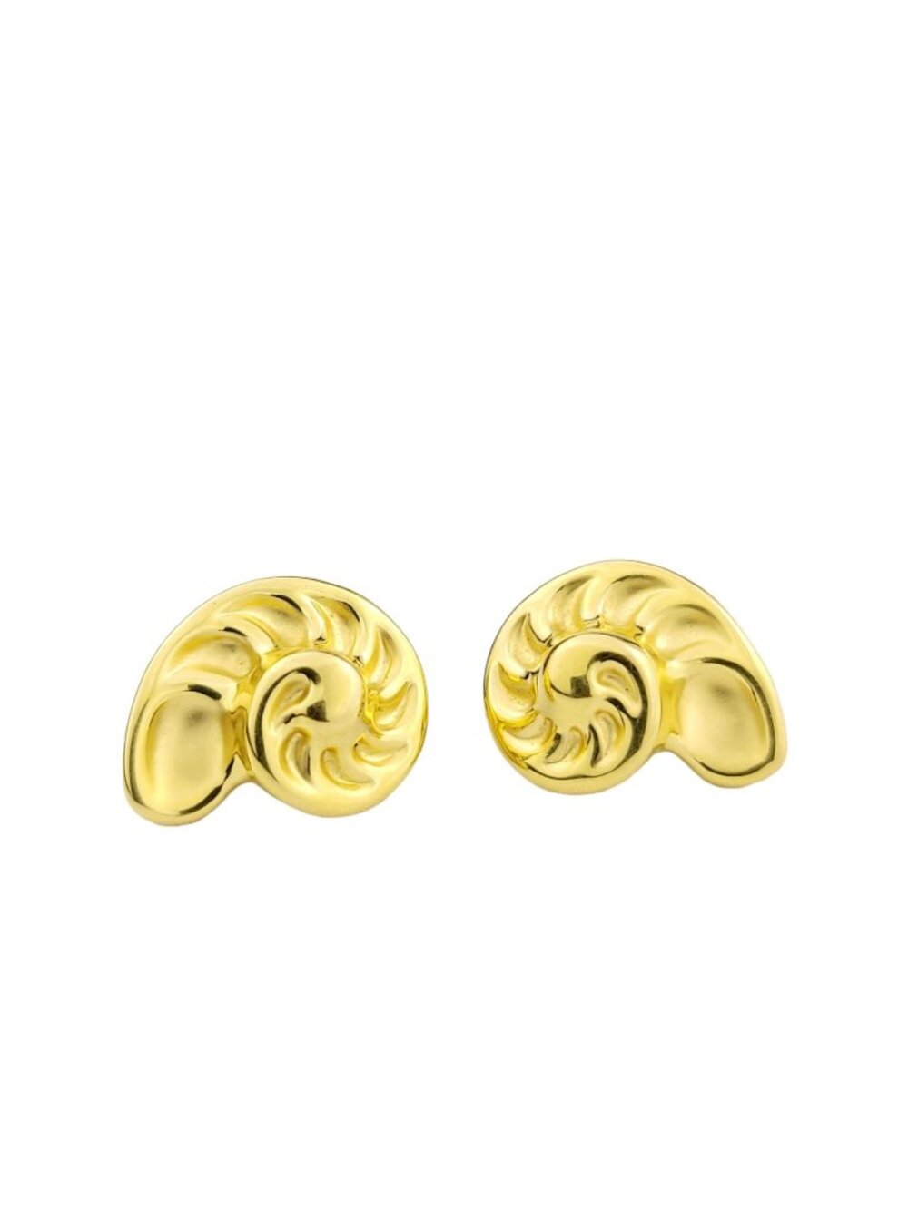 Götzmann Carl 18K Yellow Gold Shell Motif Earrings